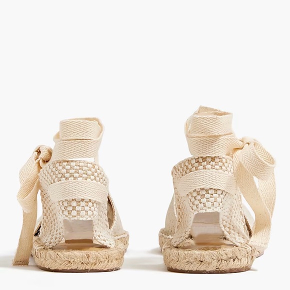 NWOB, J Crew D'Orsay lace-up espadrilles, size 7.5 - Picture 4 of 5